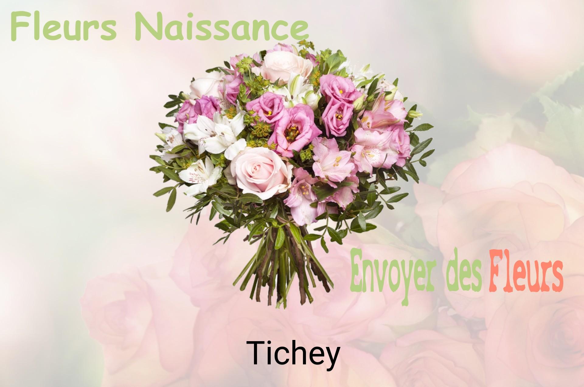 Bouquet de fleurs de naissance livré à Tichey